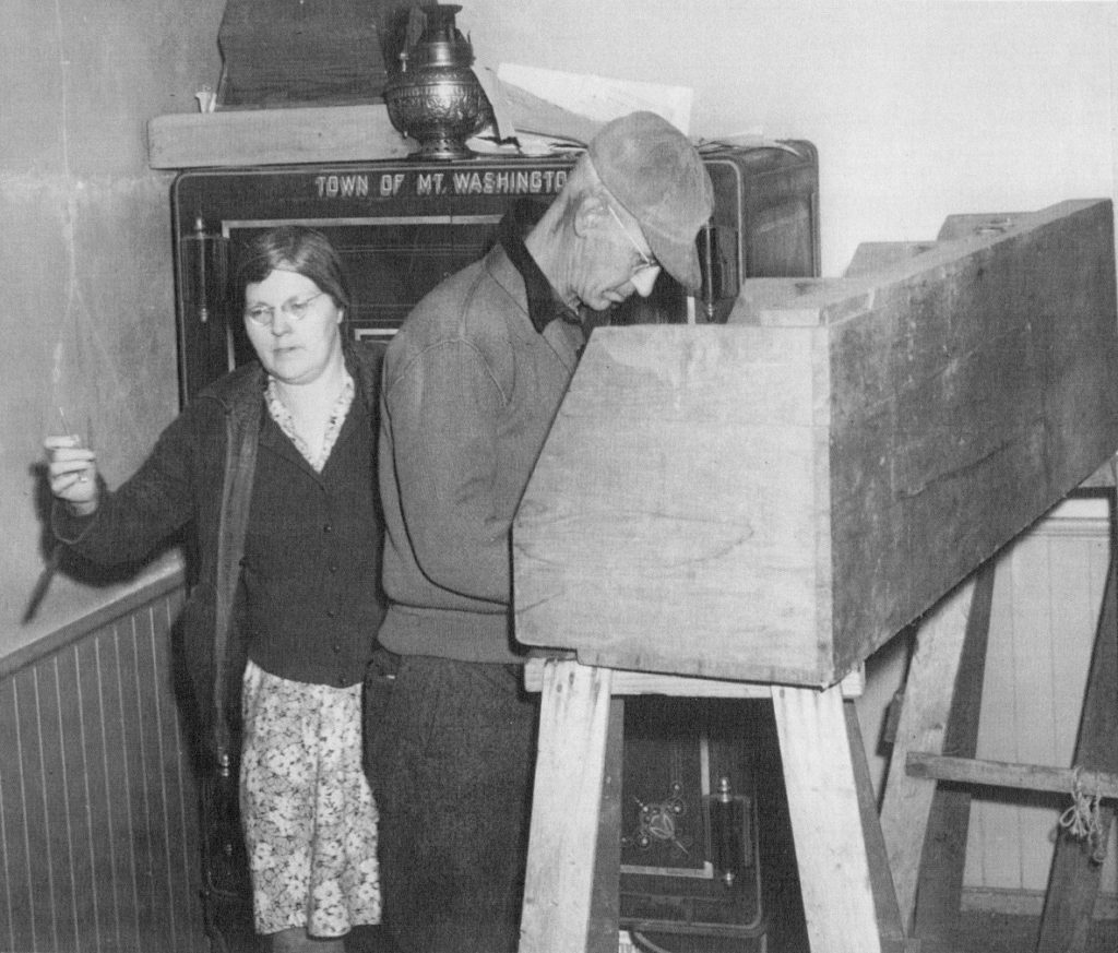 Voting at Town Hall – November 2, 1948