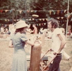 Morgan Bulkeley and Bobbie Hallig at the Church Fair